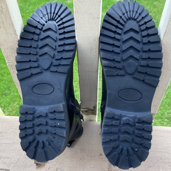 Women’s Zara Chunky Lug Black Leather Ankle Boots Size 5, Excellent Condition!! - Picture 14 of 14